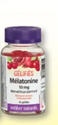 Familiprix Webber Naturals Melatonin Cherry Pomegranate gummies 60un offer