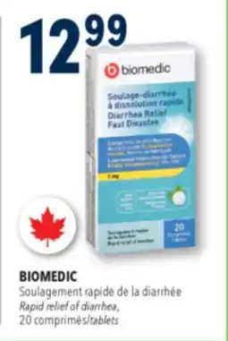 Familiprix BIOMEDIC Rapid relief of diarrhea 20 tablets offer