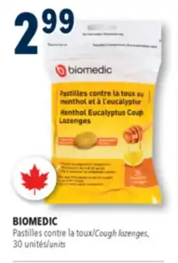 Familiprix Biomedic menthol eucalyptus honey lemon cough lozenges 30un offer