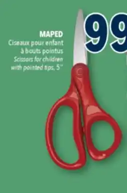 Familiprix MAPED Scissors for children with pointed tips, 5'' offer
