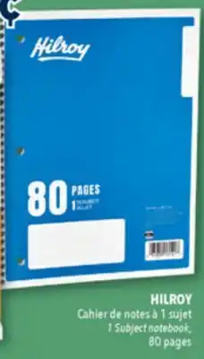 Familiprix HILROY 1 Subject notebook, 80pages offer