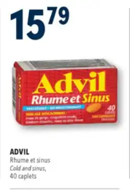 Familiprix ADVIL Cold and sinus, 40caplets offer