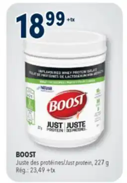 Familiprix Boost Just Protein unflavoured whey protein isolate offer
