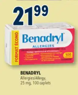 Familiprix Benadryl Allergy caplets value size 100un offer