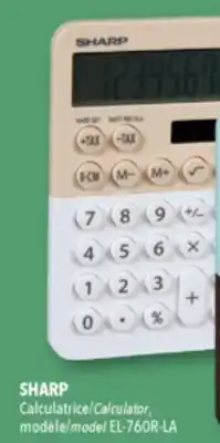 Familiprix SHARP, Calculator, model EL-760R-LA offer
