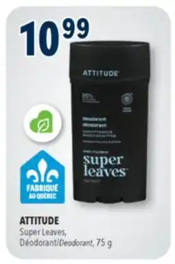 Familiprix Attitude Men Super Leaves deodorant stick Eucalyptus & Sage offer