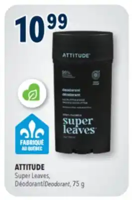 Familiprix Attitude Men Super Leaves deodorant stick Eucalyptus & Sage offer