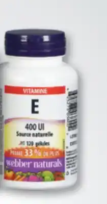 Familiprix WEBBER NATURALS Selected products offer