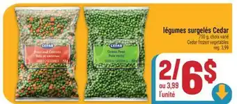 Marché Adonis LÉGUMES SURGELÉS CEDAR | CEDAR FROZEN VEGETABLES offer