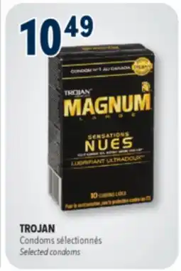 Familiprix Trojan Magnum Naked Sensations lubricated latex condoms 10un offer