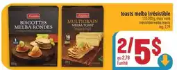 Marché Adonis TOASTS MELBA IRRÉSISTIBLE | IRRÉSISTIBLE MELBA TOASTS offer