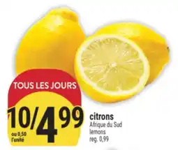 Marché Adonis CITRONS | LEMONS offer