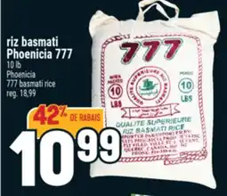 Marché Adonis RIZ BASMATI PHOENICIA 777 | PHOENICIA 777 BASMATI RICE offer