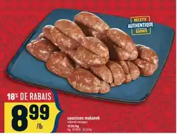 Marché Adonis SAUCISSES MAKANEK | MAKANEK SAUSAGES offer