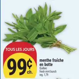Marché Adonis MENTHE FRAÎCHE EN BOTTE | FRESH MINT BUNCH offer