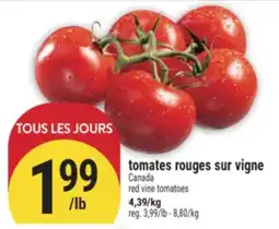 Marché Adonis TOMATES ROUGES SUR VIGNE | RED VINE TOMATOES offer