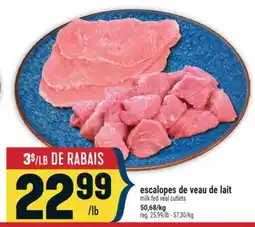 Marché Adonis ESCALOPES DE VEAU DE LAIT | MILK FED VEAL CUTLETS offer