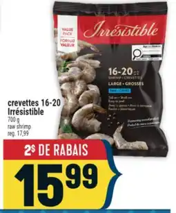 Marché Adonis CREVETTES 16-20 IRRÉSISTIBLE | RAW SHRIMP offer