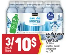 Marché Adonis EAU DE SOURCE NATURELLE SELECTION | SELECTION NATURAL SPRING WATER offer