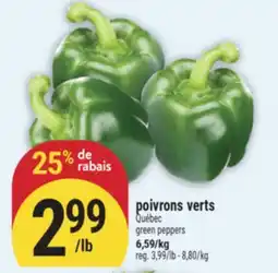 Marché Adonis POIVRONS VERTS | GREEN PEPPERS offer