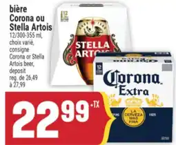 Marché Adonis BIÈRE CORONA OU STELLA ARTOIS | CORONA OR STELLA ARTOIS BEER offer