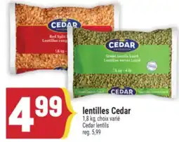 Marché Adonis LENTILLES CEDAR | CEDAR LENTILS offer