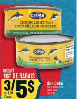 Marché Adonis THON CEDAR | CEDAR TUNA offer