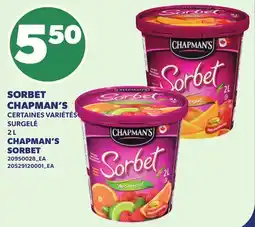 Provigo SORBET CHAPMAN'S | CHAPMAN'S SORBET offer