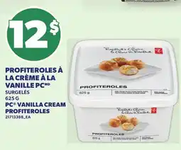 Provigo PROFITEROLES À LA CRÈME À LA VANILLE PC | PC VANILLA CREAM PROFITEROLES offer