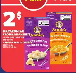 Provigo MACARONI AU FROMAGE ANNIE'S | ANNIE'S MAC & CHEESE offer