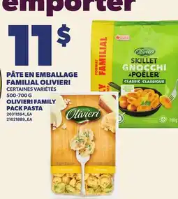 Provigo PÂTE EN EMBALLAGE FAMILIAL OLIVIERI | OLIVIERI FAMILY PACK PASTA offer
