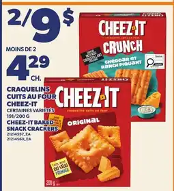Provigo CRAQUELINS CUITS AU FOUR CHEEZ-IT | CHEEZ-IT BAKED SNACK CRACKERS, 191/200 G offer