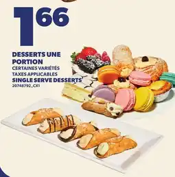Provigo DESSERTS UNE PORTION | SINGLE SERVE DESSERTS offer