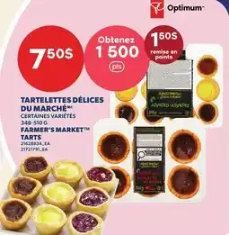 Provigo TARTELETTES DÉLICES DU MARCHÉ | FARMER'S MARKET TARTS offer