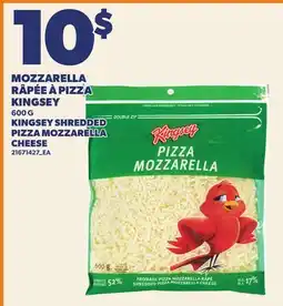 Provigo MOZZARELLA RÂPÉE À PIZZA KINGSEY | KINGSEY SHREDDED PIZZA MOZZARELLA CHEESE offer