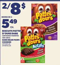 Provigo BISCUITS PATTES D'OURS DARE | DARE BEAR PAWS COOKIES offer