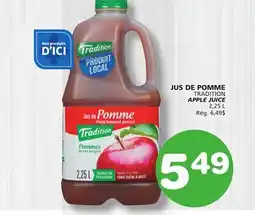 Marches Tradition TRADITION APPLE JUICE offer