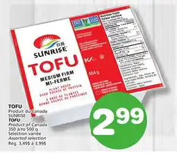 Marches Tradition SUNRISE TOFU offer
