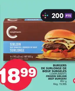 Marches Tradition COMPLIMENTS FROZEN SIRLOIN BEEF BURGERS offer