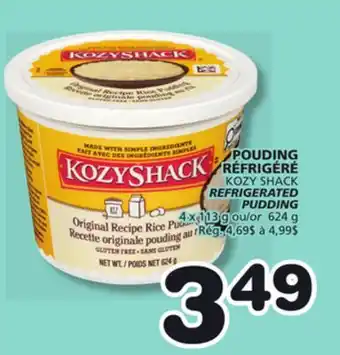 Marches Tradition KOZY SHACK REFRIGERATED PUDDING offer