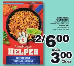 Marches Tradition BETTY CROCKER HAMBURGER HELPER PASTA KIT offer