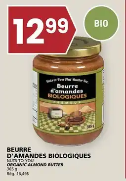 Rachelle-Bery Grocery NUTS TO YOU ORGANIC ALMOND BUTTER offer