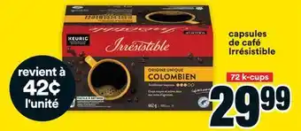 Super C capsules de café Irresistible offer