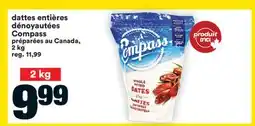 Super C dattes entières dénoyautées Compass offer