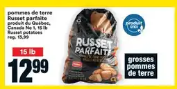 Super C pommes de terre Russet parfaite | Russet potatoes offer