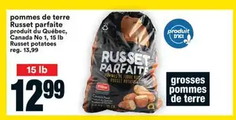 Super C pommes de terre Russet parfaite | Russet potatoes offer