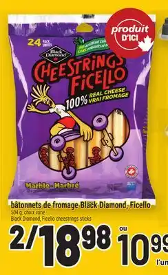 Metro BÂTONNETS DE FROMAGE BLACK DIAMOND, FICELLO | BLACK DIAMOND, FICELLO CHEESE STRINGS STICKS offer
