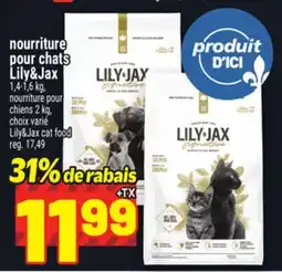 Metro NOURRITURE POUR CHATS LILY&JAX | LILY&JAX CAT FOOD offer