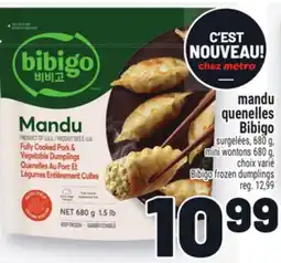 Metro MANDU QUENELLES BIBIGO | BIBIGO FROZEN DUMPLINGS offer