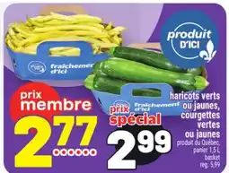 Metro HARICOTS VERTS OU JAUNES, COURGETTES VERTES OU JAUNES offer